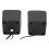 Mini haut-parleur stéréo USB2.0 2x3W 5V Noir 3