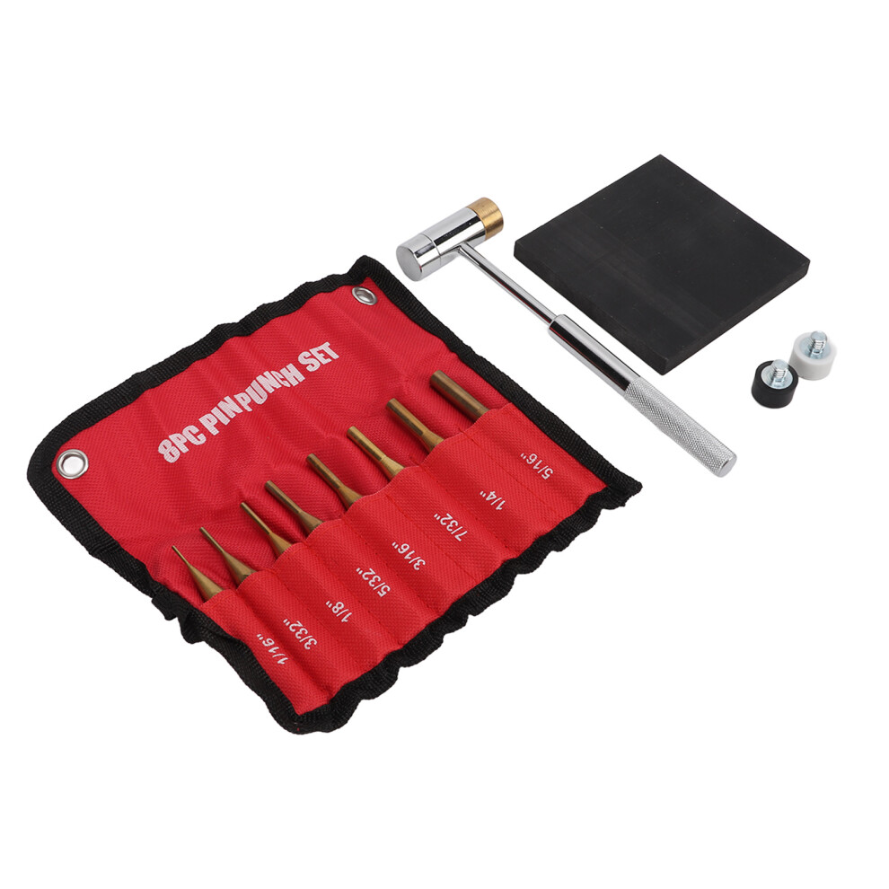 Brass Punch Set Porous Structure Detachable Ends 8 Different Sizes Fine Workmanship Gunsmith Punch Set 8141321839428