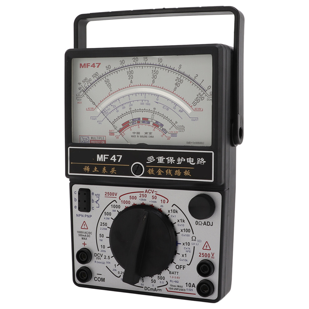 Mf47 Internal Magnetic Pointer Type Multimeter High Accuracy Analog Multimeter Voltmeter For Industry 8271321839545