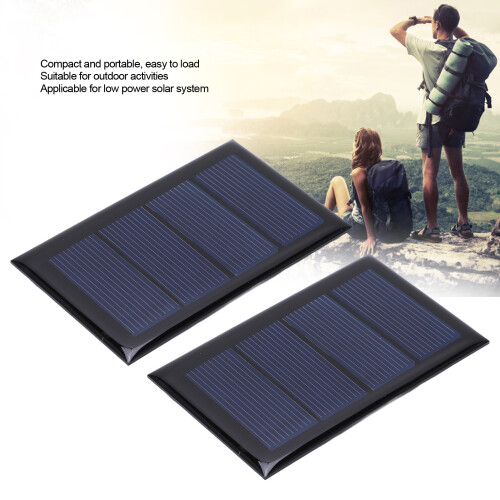 2 pezzi 2 V 210 mA mini pannello solare 80x50 mm, come da immagine 2
