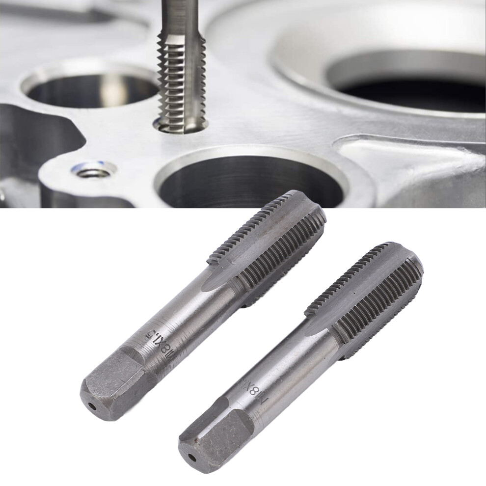 2Pcs Straight Flute Tap High Speed Steel Metric Hand Flute Tap Standard Screw Tapping Toolm18x1.5 6951321839821