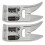 Prensatelas en forma C, 2 piezas, acero inoxidable, universal. 16