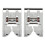 Prensatelas en forma C, 2 piezas, acero inoxidable, universal. 1