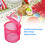 Cestino da cucito rosa rosso 1 pezzo 14 x 13 cm nylon 3