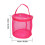 Cestino da cucito rosa rosso 1 pezzo 14 x 13 cm nylon 6
