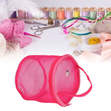 Cestino da cucito rosa rosso 1 pezzo 14 x 13 cm nylon