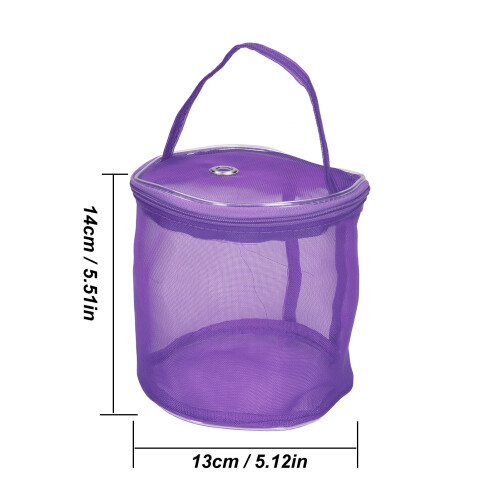 Cesta de costura - de gran capacidad - 14x13cm - Morado 2