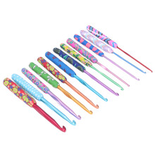 Juego de 12 ganchos de crochet, metal premium brillante 2-8mm