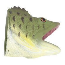 Muñeco de mano suave en forma de pez, de vinilo, estilo Bass, juguete para mayores de 3 años