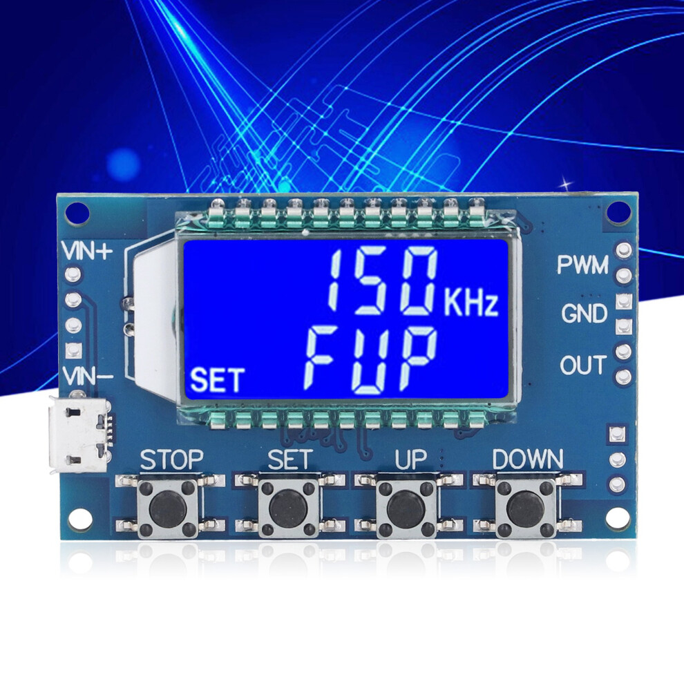 Pwm Pulse Square Rectangular Wave Signal Generator Module With Lcd Display Adjustable Frequency 4611321842963