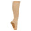 Chaussettes de compression en nylon à fermeture éclair à orteil ouvert couleur peau S/M 13