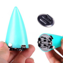 2 pièces de cornes de diable à LED, USB, 7,4 4,6 cm, multicolore