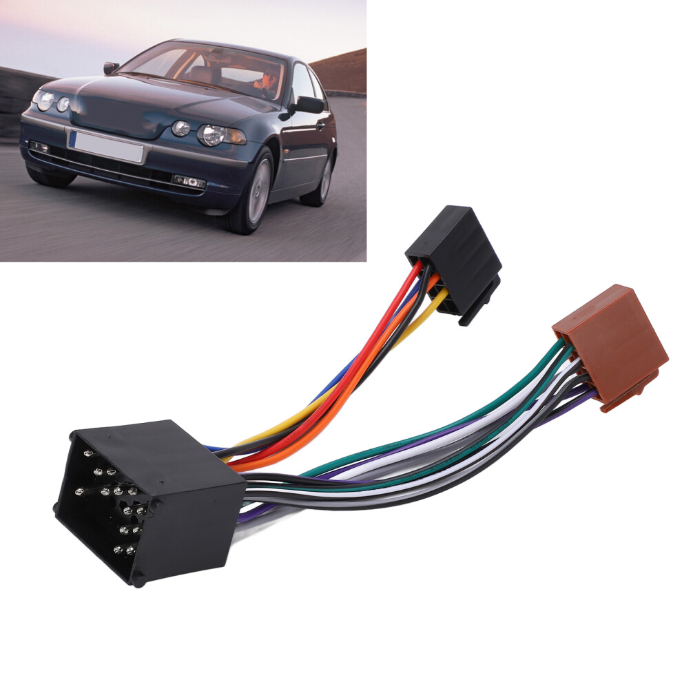 Car Wireless Stereo Radio Harness Adapter Iso Plug Replacement For 3 Series E36 E46 Â2005 6901321844776