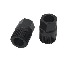 Polea de alternador de 33 dientes 17 mm diámetro exterior 12 mm diámetro interior 30 mm negro