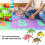 4pcs High Simulation Toad Model Bright Color Toad Toy Set Tricky Squeeze Toad Toys for Children 11