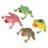 4pcs High Simulation Toad Model Bright Color Toad Toy Set Tricky Squeeze Toad Toys for Children 9