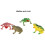 4pcs High Simulation Toad Model Bright Color Toad Toy Set Tricky Squeeze Toad Toys for Children 7