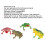 4pcs High Simulation Toad Model Bright Color Toad Toy Set Tricky Squeeze Toad Toys for Children 3