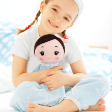 Muñeca de trapo de 40 cm 0,15 kg peluche suave rosa/azul/gris