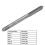 Set da 2 pezzi M4x0,7 HSS filettatrice diritta, Argento 7