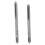 Set da 2 pezzi M4x0,7 HSS filettatrice diritta, Argento 10