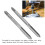Set da 2 pezzi M4x0,7 HSS filettatrice diritta, Argento 8