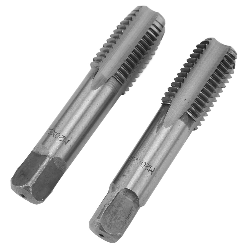2Pcs High Speed Steel Metric Thread Tap Straight Flutes Thread Tapping Tool Hand Thread Tapm20x2.5 3091321847037