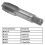2 pezzi filettatrice HSS M20x2.5 dritta argento 8