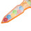 2 pièces Épée LED Accessoire de scène Jouet, 42cm, 3AAA, Couleur 6