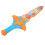 2 pièces Épée LED Accessoire de scène Jouet, 42cm, 3AAA, Couleur 9