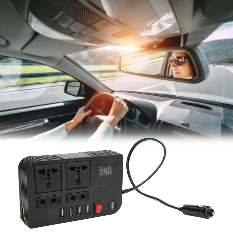 Power Inverter 12V To 220Â240V 600W Modified Sine Wave Cigarette Lighter Voltage Converter Universal For Car 6951321849479