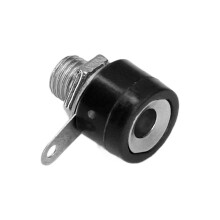 100 piezas de postes de enchufe banana negro de 4 mm / 0,2 in