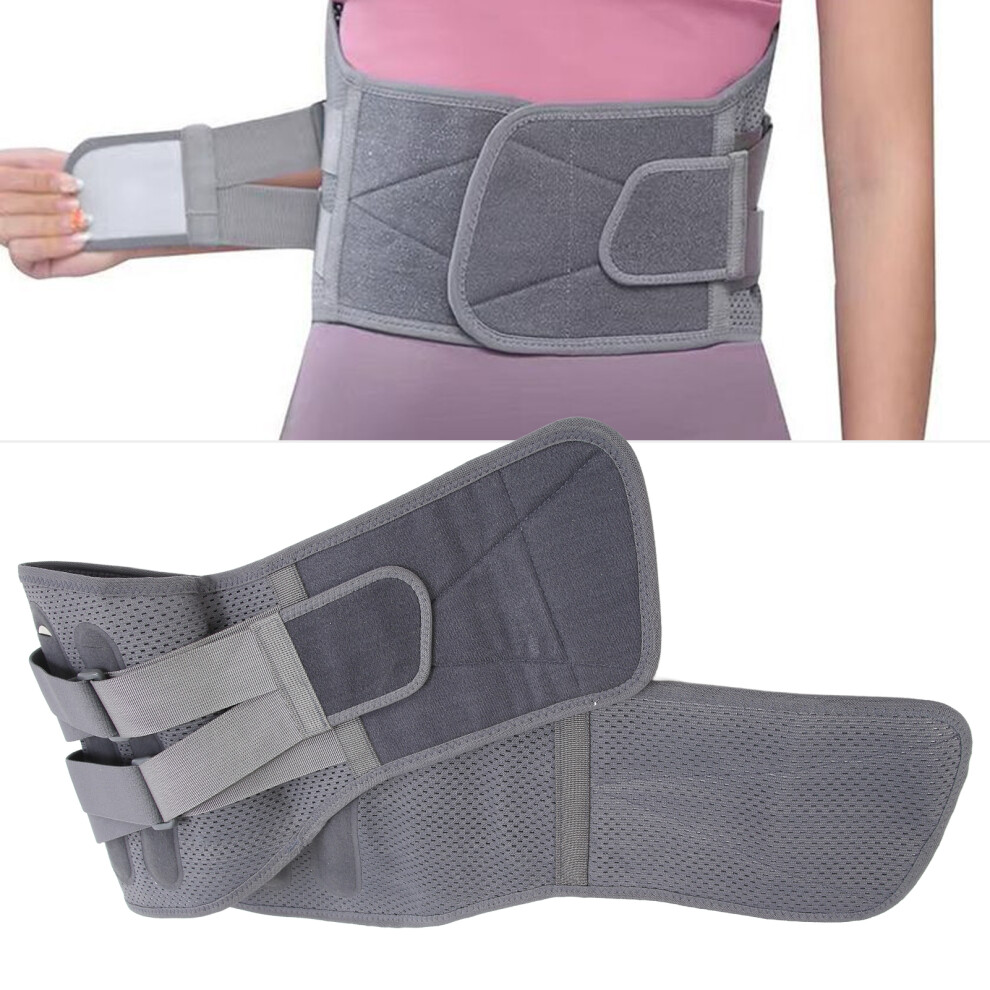 Back Support Belt Breathable Steel Plate Lumbar Support Brace for Lower Back Pain Relief Herniated Disc L