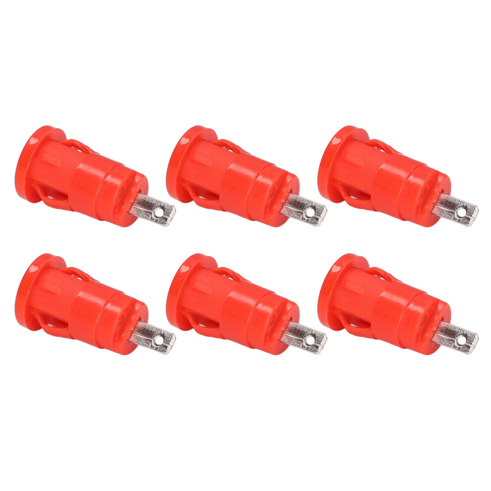 100Pcs Banana Jack Socket Terminal Connector 4Mm Safety Ring Terminal Nickel Plated Copper Terminal Block Adapterred 7891321849958