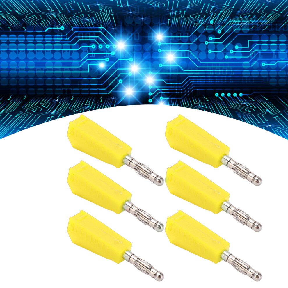 20Pcs Banana Plug 4Mm/0.16In Low Transmission Signal Loss Stable Current Compact Convenient Electrical Connectoryellow 8321321849782