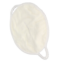 Asciugamano per il viso in pile corallo, con un foro unico per appenderlo all'orecchio.