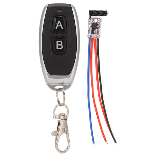 5-24V 2 teclas de relé inalámbrico ABS+PCB 75mAh 1