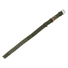 Collar de vaca 4 capas de lona para becerro, hebilla de metal de dos hileras