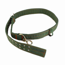 Collar de lona ajustable para vaca de 4 capas con hebillas de dos hileras