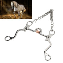 Edelstahl-Pferdezaumzeug 130 mm für Reitsport, stabile Verarbeitung