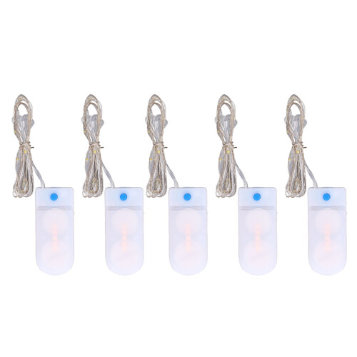5 pezzi di luci LED mini CR2032 2x3V 200mAh scala 1/12 1