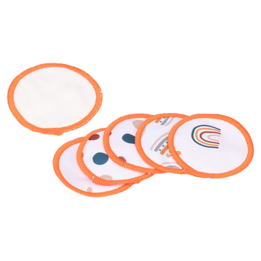 6pcs Breast Pads Bamboo Fiber Washable Reusable Breathable Breastfeeding Nursing Pads for MaternityES067-D