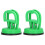 2 pièces extracteurs à ventouse verts 5,6 x 5,6 cm 2