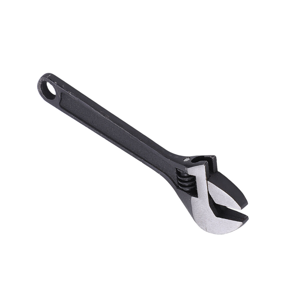 Keychain Wrench Steel Galvanized Adjustable Portable Professional High Hardness Mini Spanner For Industrial Home4in/10.16Cm Black 9411321853861