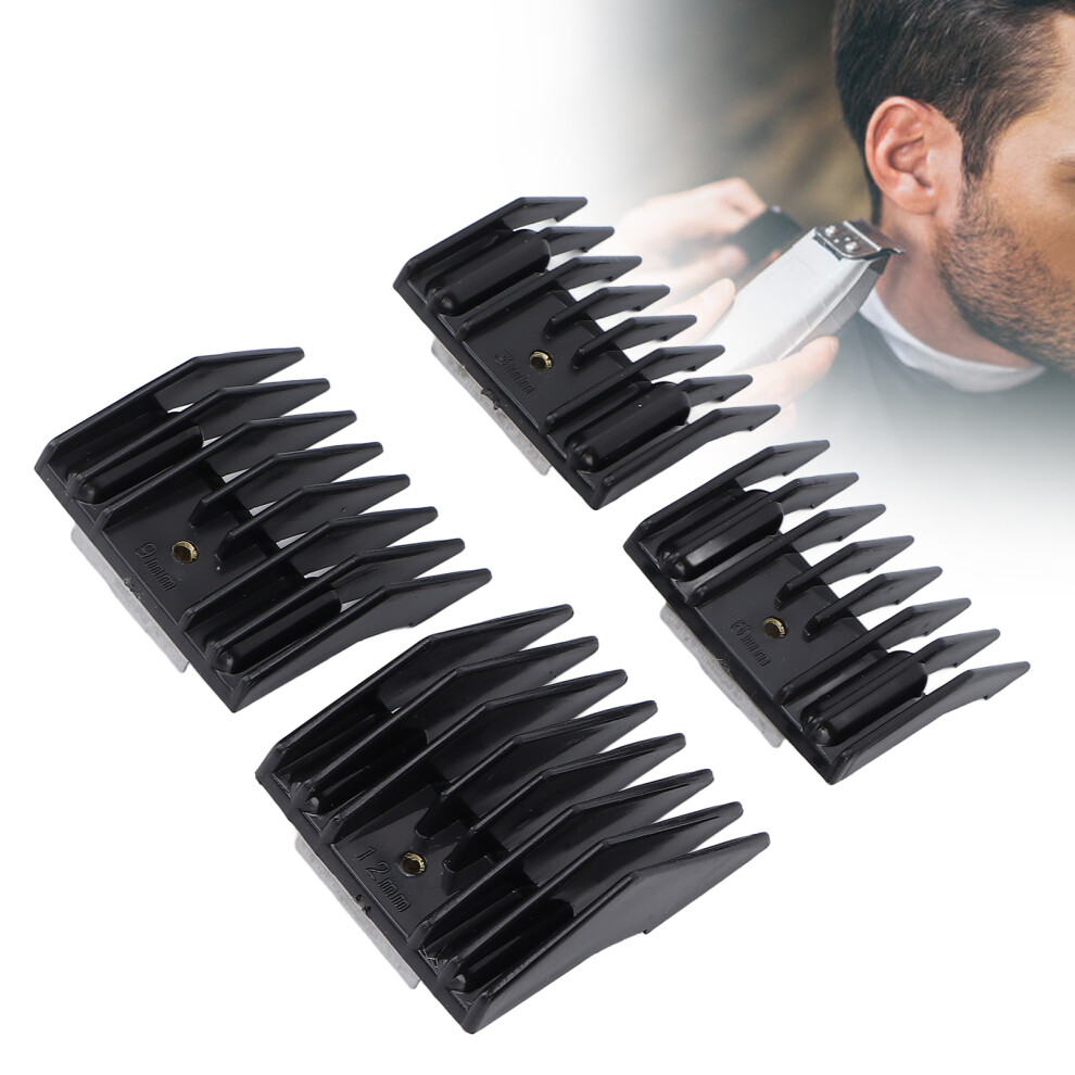4pcs Hair Clipper Guide Comb Professional Home Salon Portable Hair Trimmer Clipper Guard Accessory