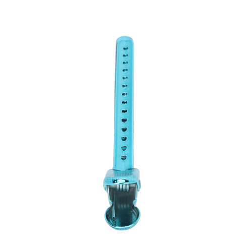 12 pezzi clip a becco d'anatra 9,5x1x1,5cm Blu ThickHair 2