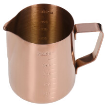 Taza espumadora de 550 ml en oro rosa con escala 911,4 cm