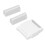 5 piezas Removedor de bolas de pelo de doble capa Blanco 8x6.5x2cm 6
