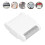5 piezas Removedor de bolas de pelo de doble capa Blanco 8x6.5x2cm 9