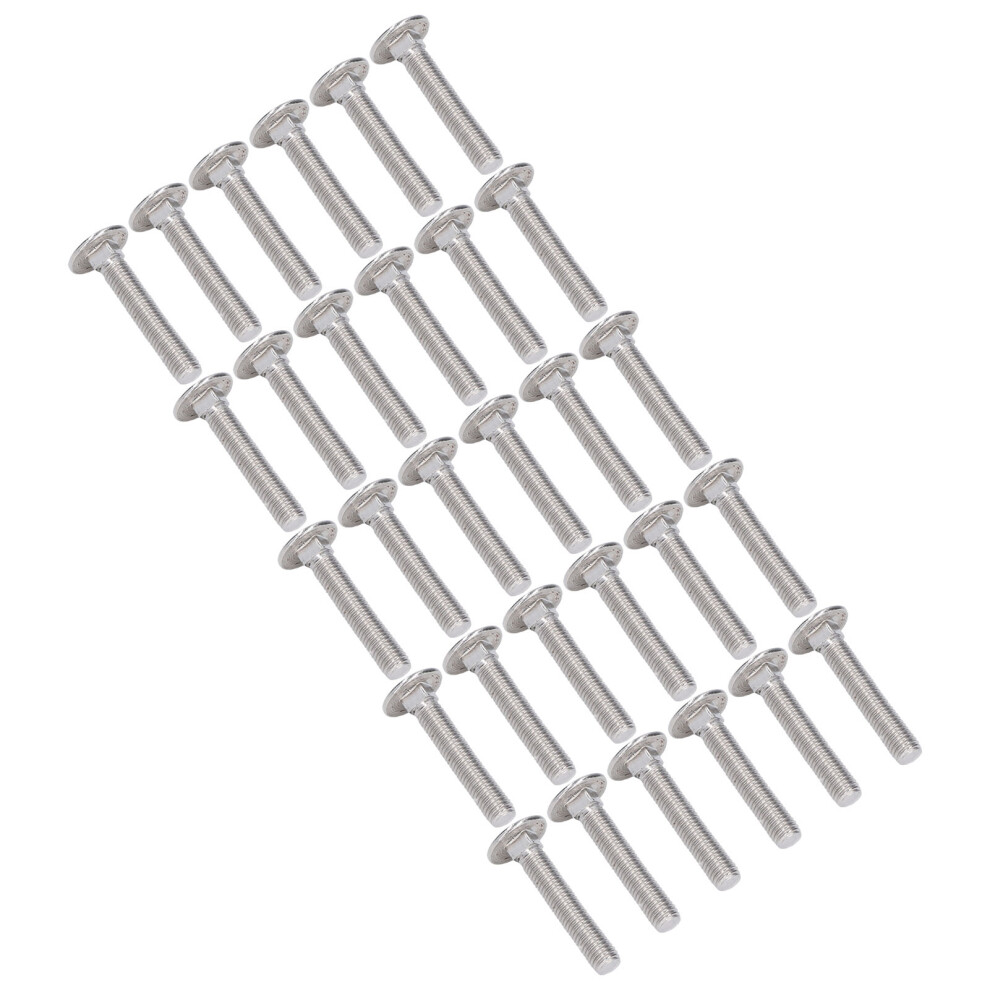 30Pcs Carriage Bolts A2â70 Stainless Steel Squares Neck Round Domed Bolts For Machinerym10x55 7891321863862